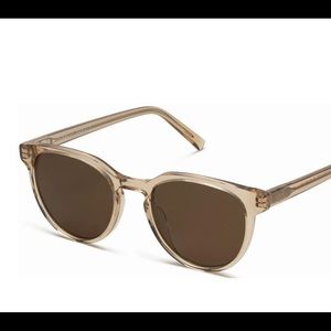 Warby Parker Wright sunglasses in nutmeg crystal